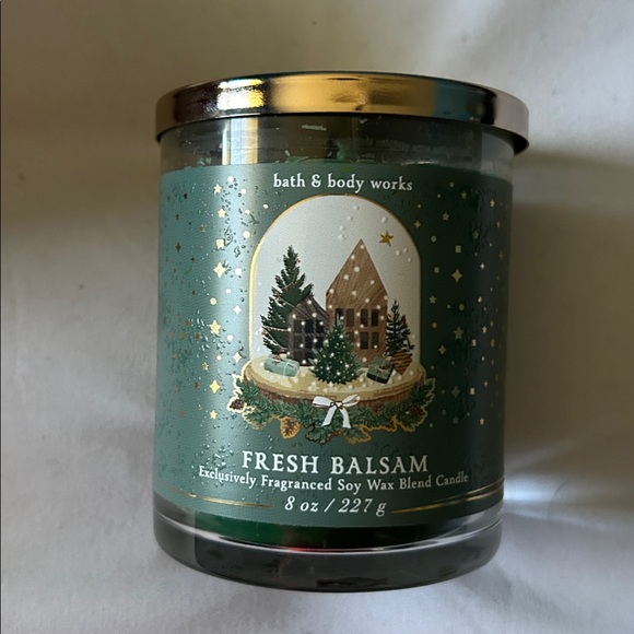 Bath & Body Works Fresh Balsam Single Wick Candle - Picture 3 of 8